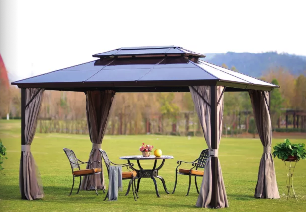 Waterproof luxury cheap camping modern patio garden aluminium gazebos outdoor