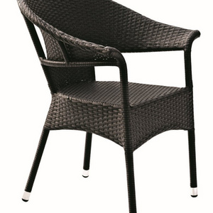 Black French Furniture Bar Rattan Basket Modern All Weather Wicker Back Dining Cane Chair For Sale