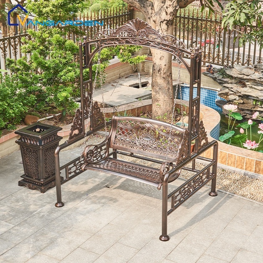 2024 Outdoor Furniture Bins Cast Aluminum Garden Bistro Furniture Patio Set