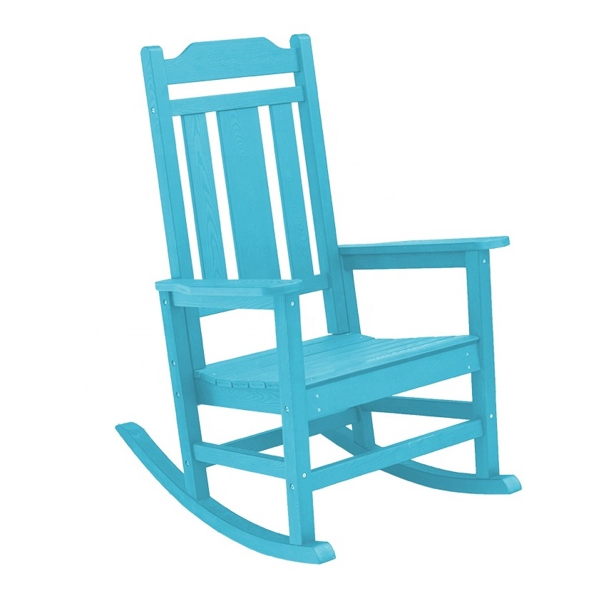 Modern Beach Garden Patio Cheapest Camping Price Plastic Wooden Outdoor Rocking Chair