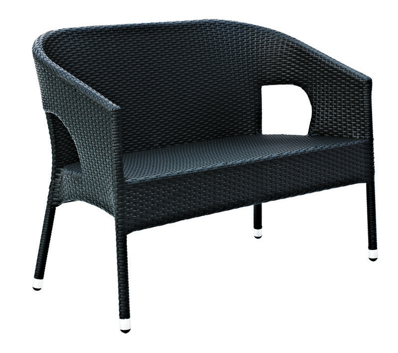 Black French Furniture Bar Rattan Basket Modern All Weather Wicker Back Dining Cane Chair For Sale