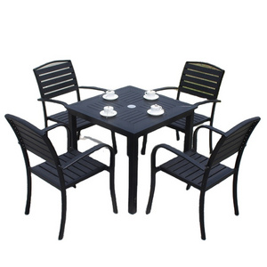 4 Piece Patio Outdoor Set Furniture Outdoor Set Black