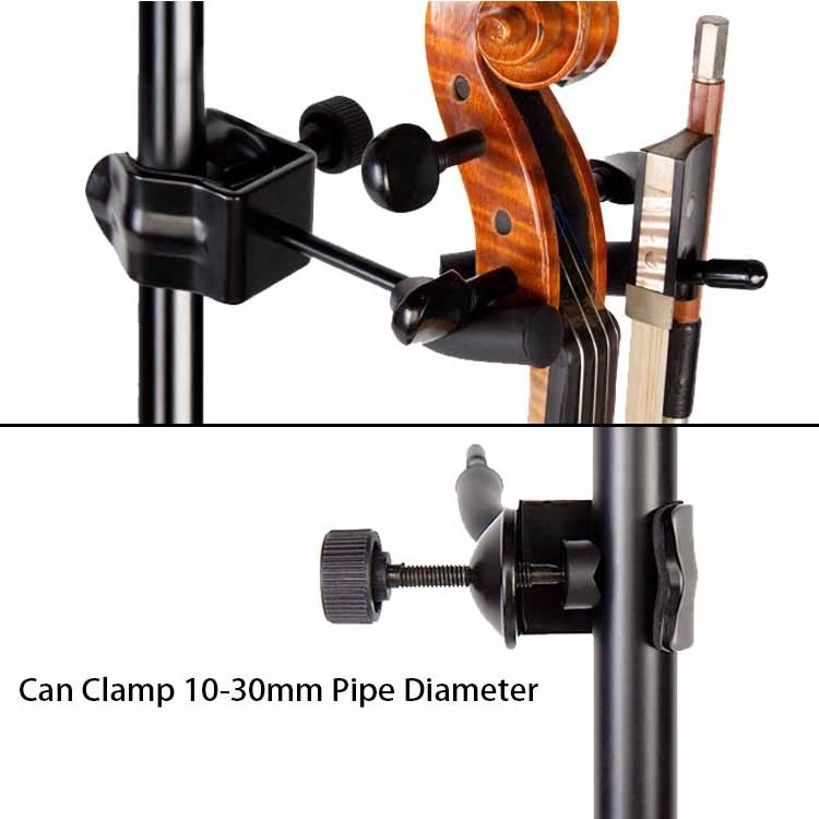 String Swing Holder Hook Rack Guitar Violin Hanger Clamp On Mic Microphone Music Sheet Stand