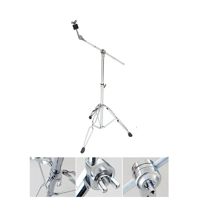 Drum Cymbal Display Holder Rack Folding Tripod Cymbal Stand For Drum Set