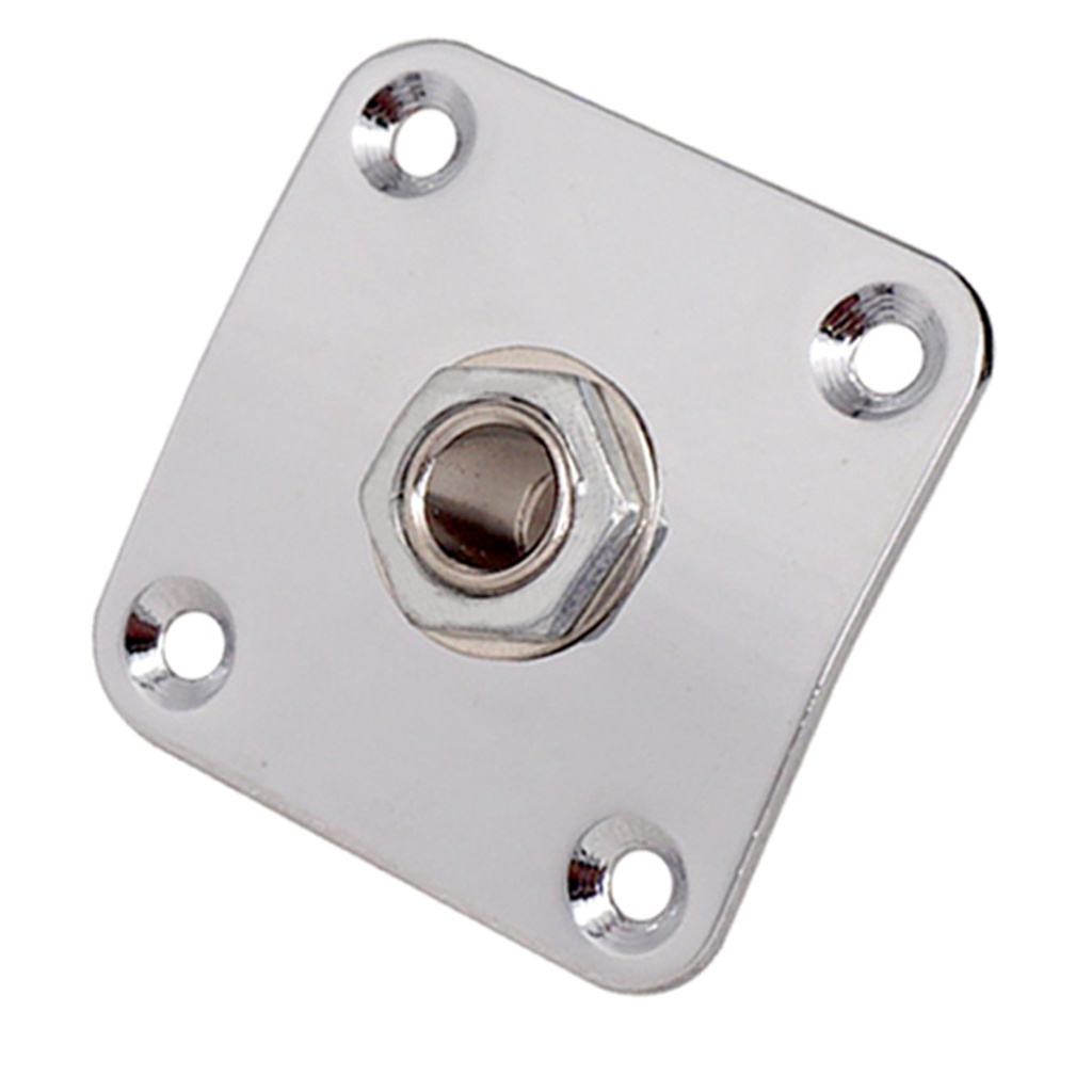 Customized 1/4 Inch Guitar Output Jack Socket Cover Plate Saddle For Electric Guitar Bass