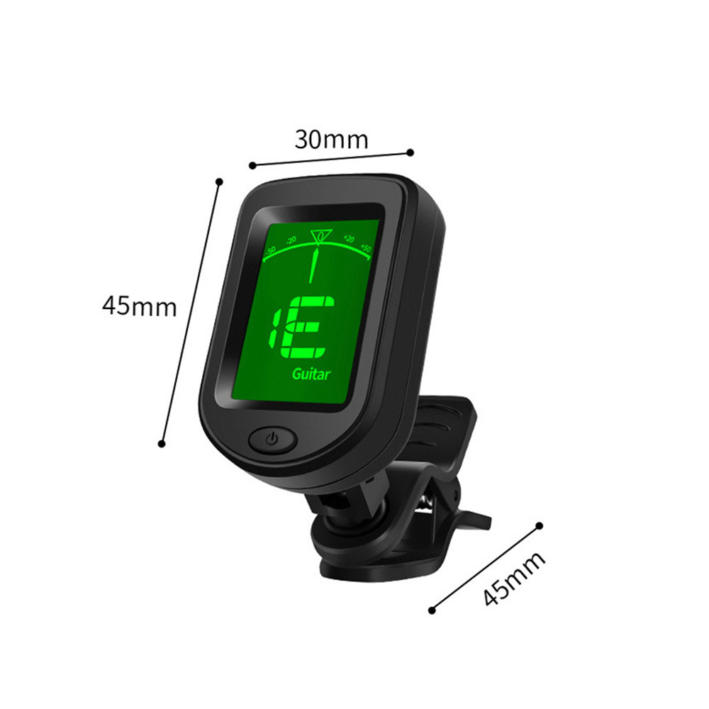 Portable Universal Clip On Digital Electronic 360 Degree Rotatable LCD Display Ukelulu Guitar Tuner