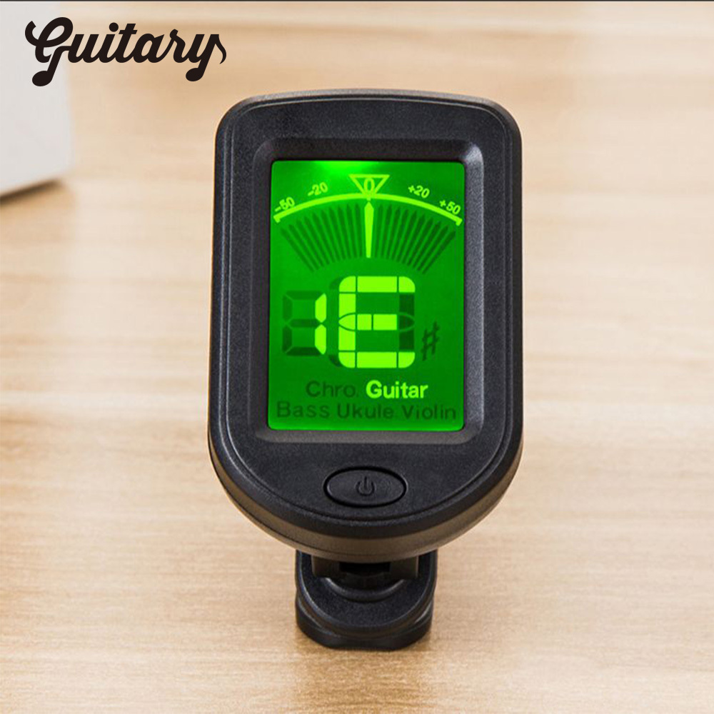 Portable Universal Clip On Digital Electronic 360 Degree Rotatable LCD Display Ukelulu Guitar Tuner