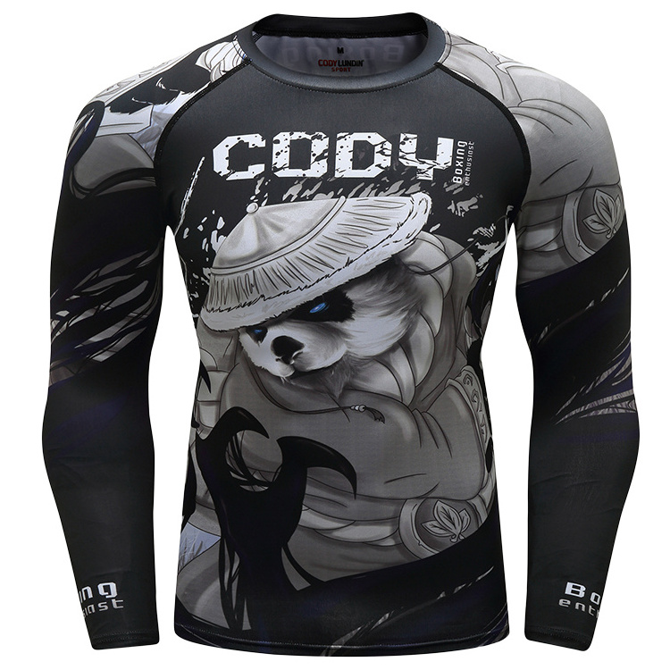 Cody Lundin OEM Custom Your Brand Fightwear Rashguard BJJ Compression Shirt