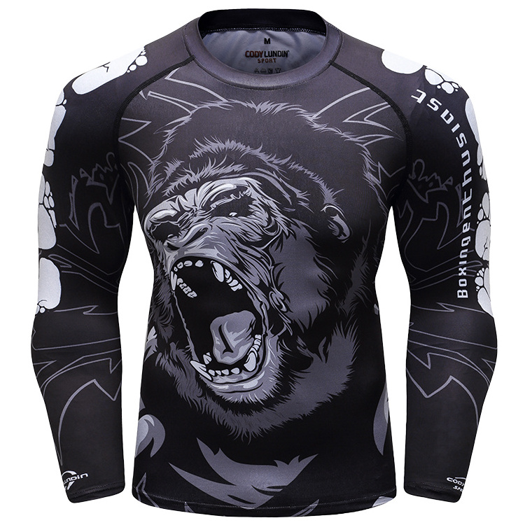 Cody Lundin OEM Custom Your Brand Fightwear Rashguard BJJ Compression Shirt