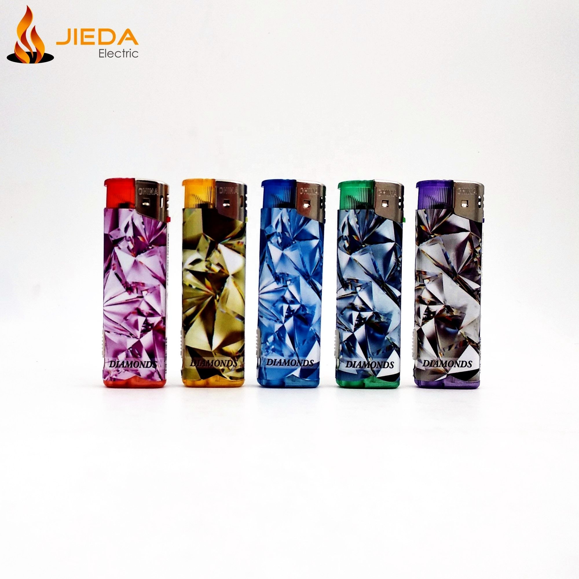 Wholesale Price transparent Butane Gas Disposable Flint Lighter Cigarettes Lighter LED/wrapper