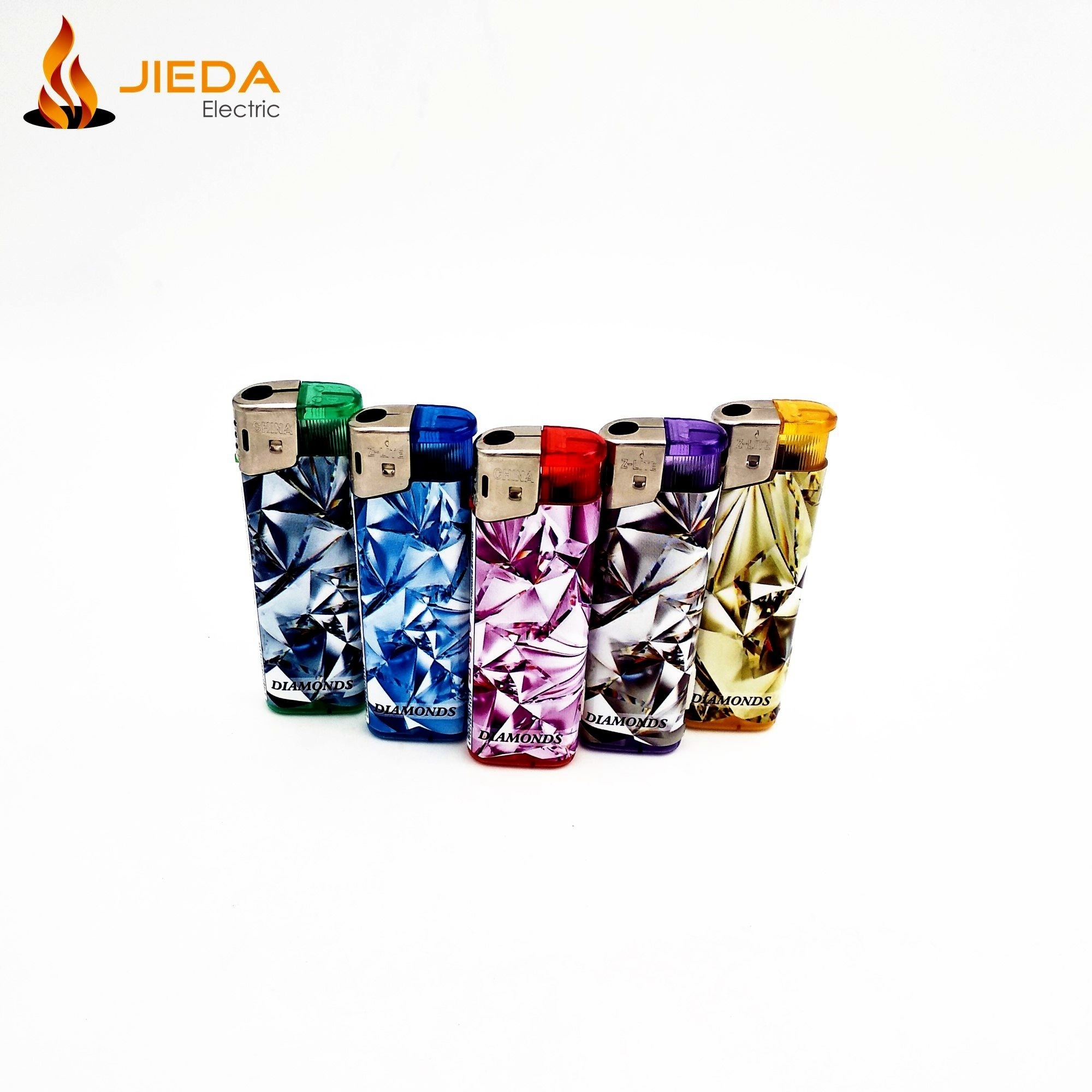 Wholesale Price transparent Butane Gas Disposable Flint Lighter Cigarettes Lighter LED/wrapper