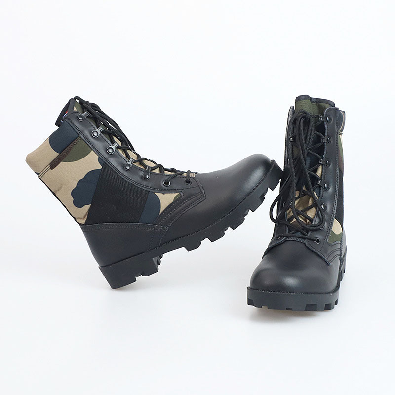 Gujia Doublesafe Suede Desert Boots Tactical Green Camouflage Jungle Rubber Panama Sole Combat Boot