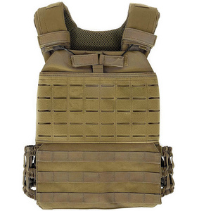 Gujia Security 4Xl Xl Light Weight Oxford Molle Multicam Gear Equipment Tactical Vest Laser Cut Plate Carrier with plate