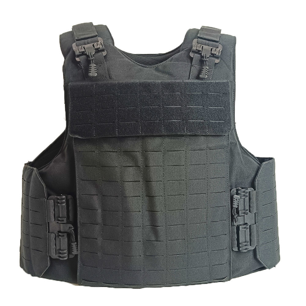 Gujia 1000D Black Quick Release Combat Gear Weighted Body Security Plate Carrier Tactical Vest