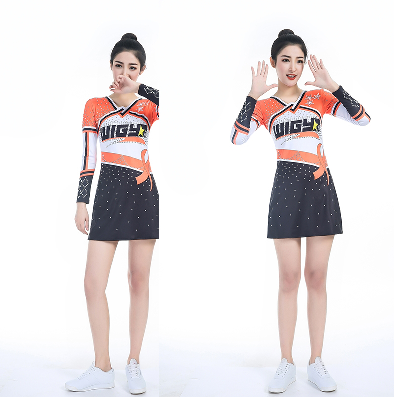 Cheerleading Skirt Personalized Cheerleading Uniforms Cheer Wear Tanlt Women's Ocartoone Gwomen and Menle Custom Designs 50 Sets