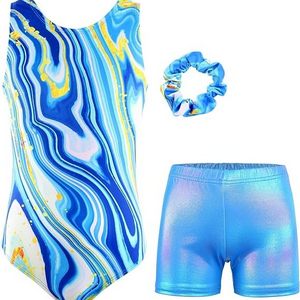 Custom Design Dance Gymnastics Leotards for Girls Biketards With Shorts Dance Unitards