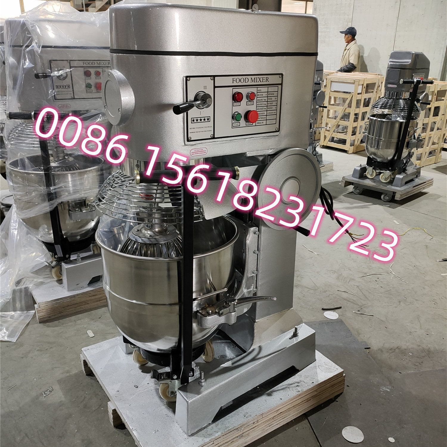 Bakery Bread Commercial  Stand Planetary Stuffing Flour Dough Food Mixer Egg Milk Cream Whipping Machine