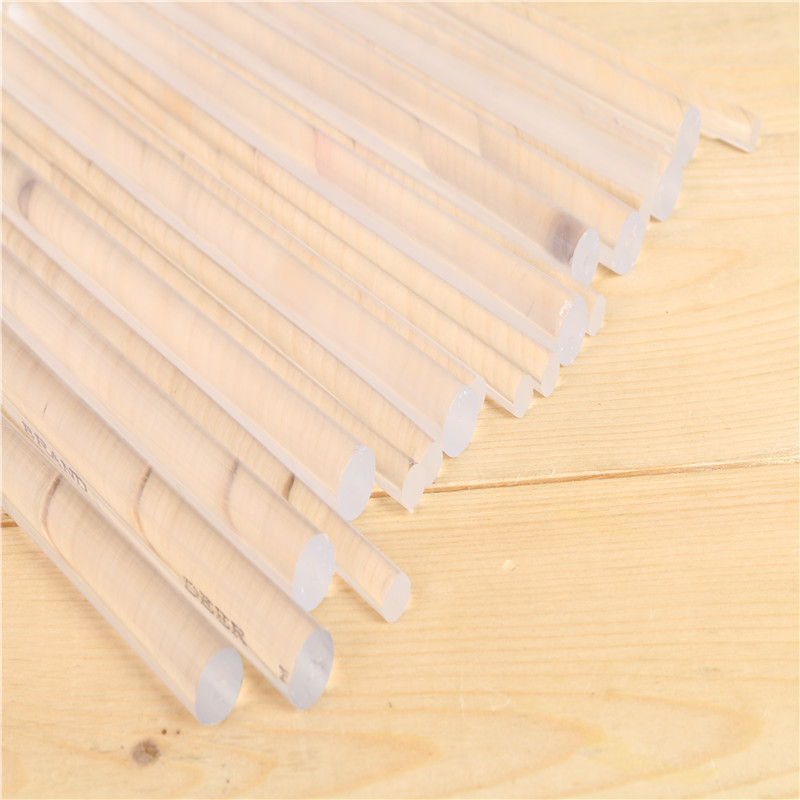 6pcs per bag transparent elastic silicone hot melt glue stick 11*190mm