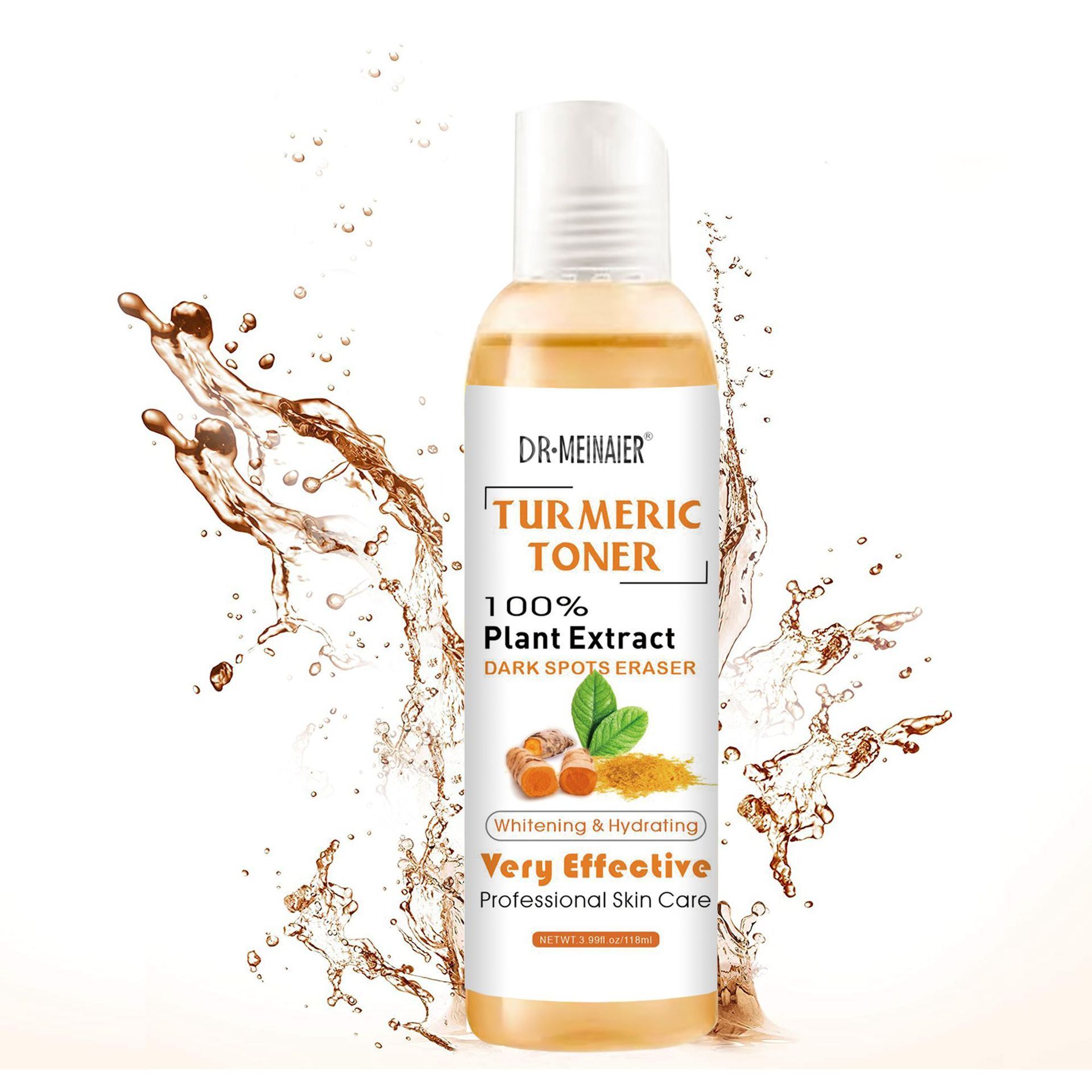 DR MEINAIER soothing nourishing skin care face toner hydrating acne removal Turmeric Water Tone