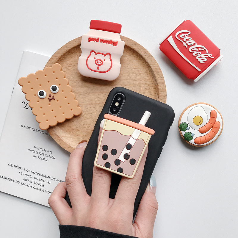 Cartoon Cute Cell Phone Air Socket Holder