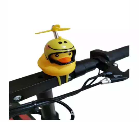 Factory Little Yellow Duck Bicycle Bells Mountain Bike Handlebar Head Light Cycling Bike Horn Motor Bicycle Helmet Cycling