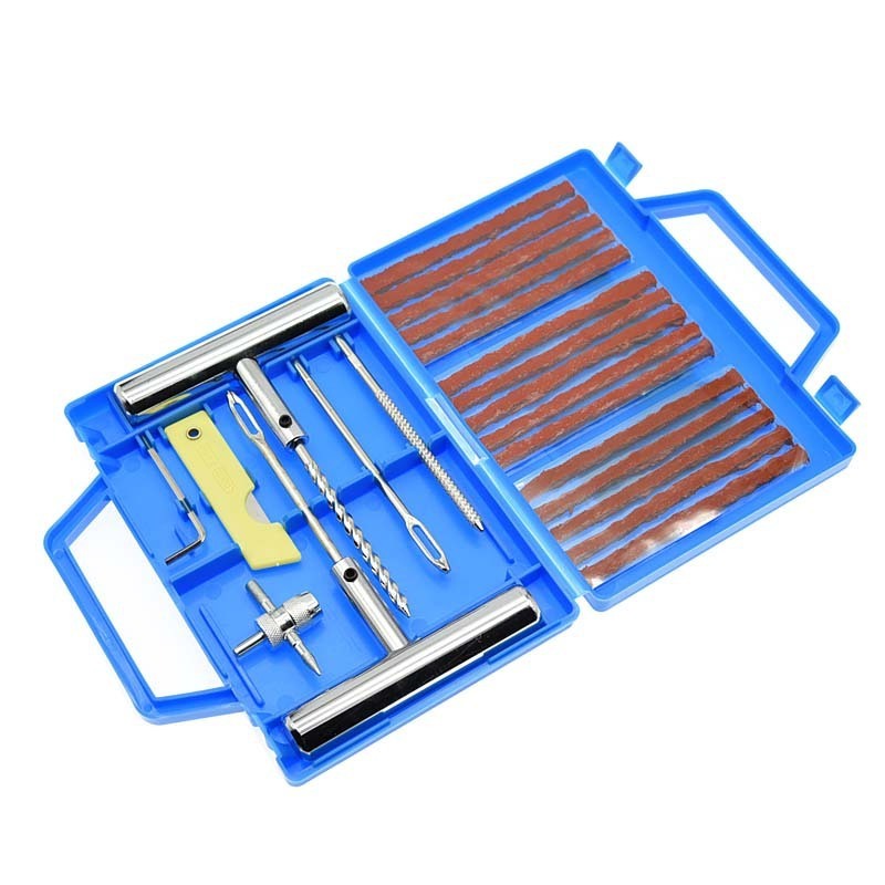 23PCS Universal Vehicle tools Wheels Tires Motorcycle Car Puncture Tyre Tool Tubeless Flat Tire Repair Kit