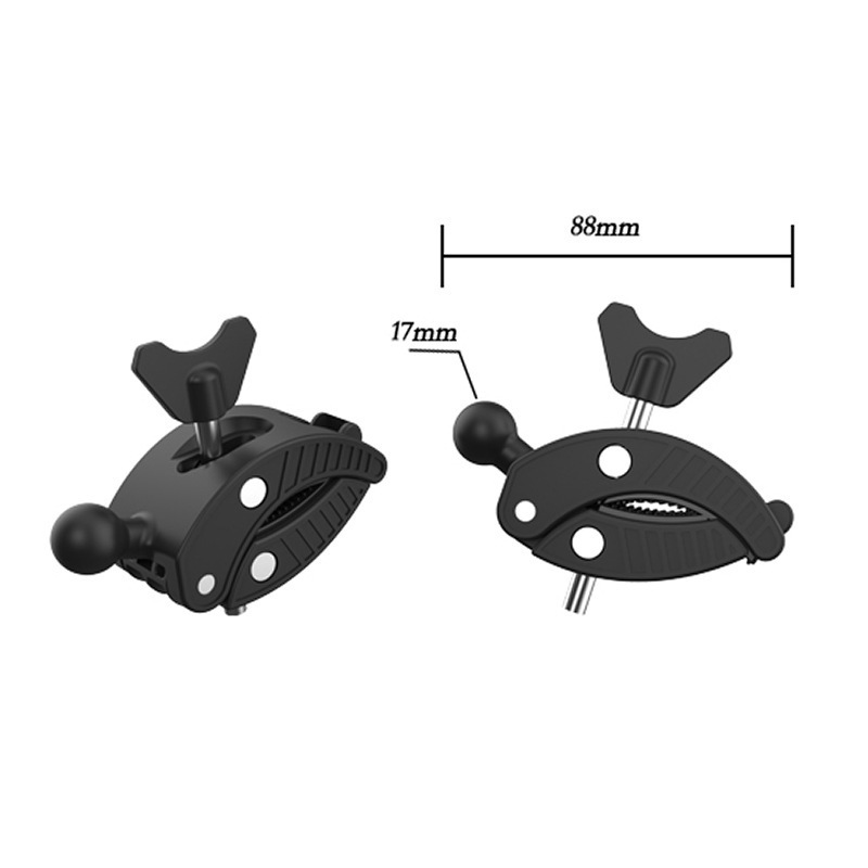 Mount Claw with 360 Rotation Universal Phone Mounting Clamp for Motorcycle Black  tablet phone holder claw