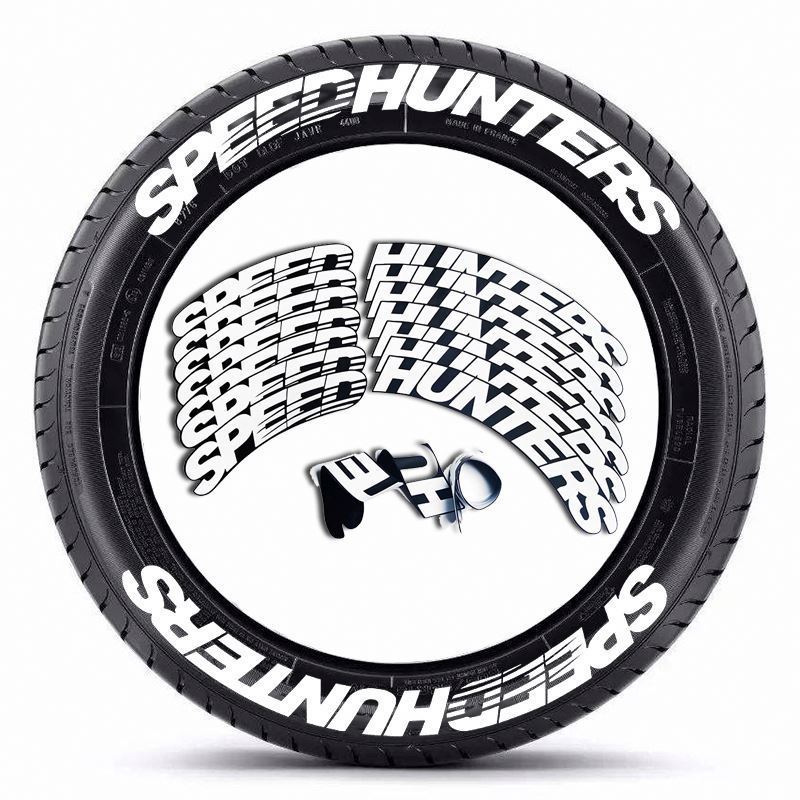 3D Car Tire Wheel Hub Ring Sticker Motor Auto Outdoor Custom Logo Car Wheel Rim Warning Stickers