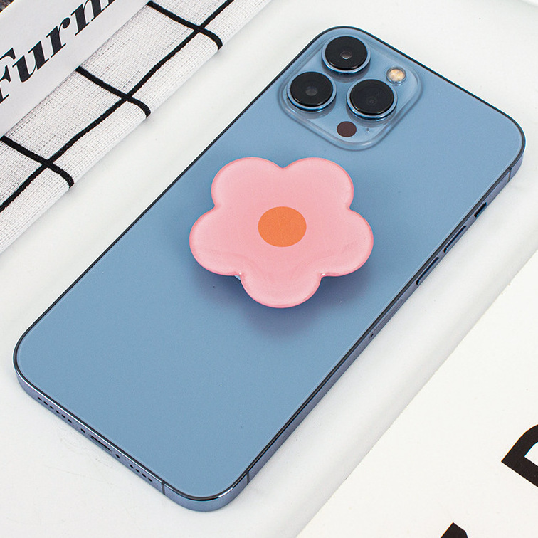 Factory  Promotion Gifts Acrylic Cell Phone Grip Mobile Phone Holder Custom Your Logo Cute Cartoon Phone grip Socket