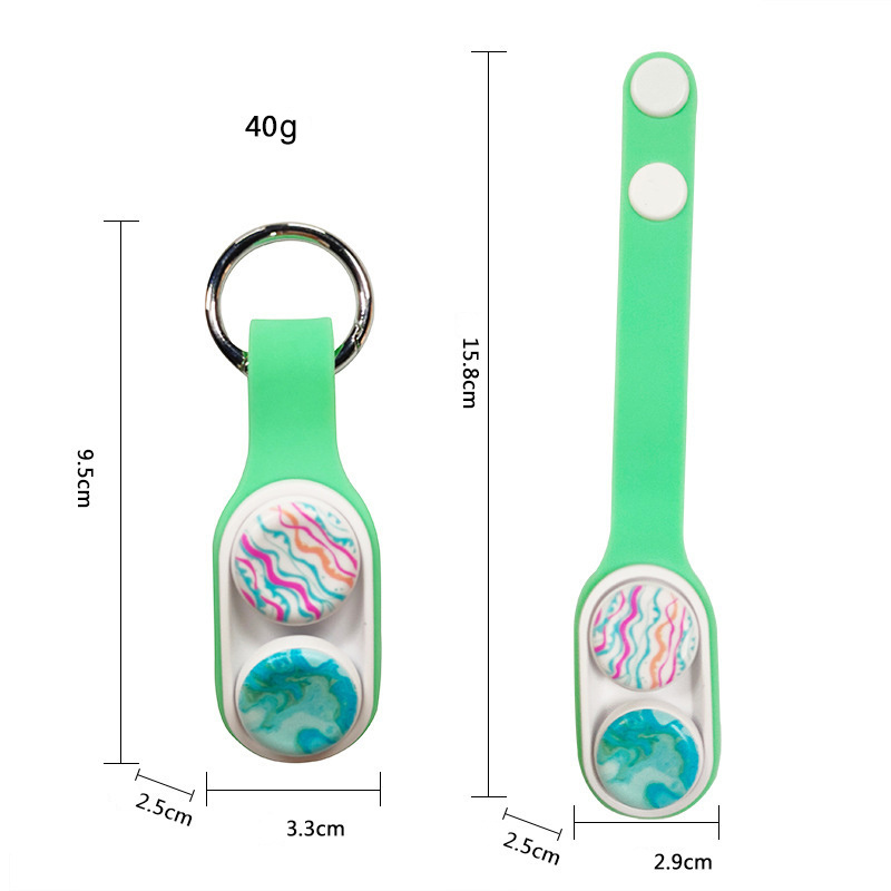 Manufacturer Custom Antistress Silicone magnetic keychain toy Tiktok Hot Sale Fingers Magnets Pop Toy Puck Fidget