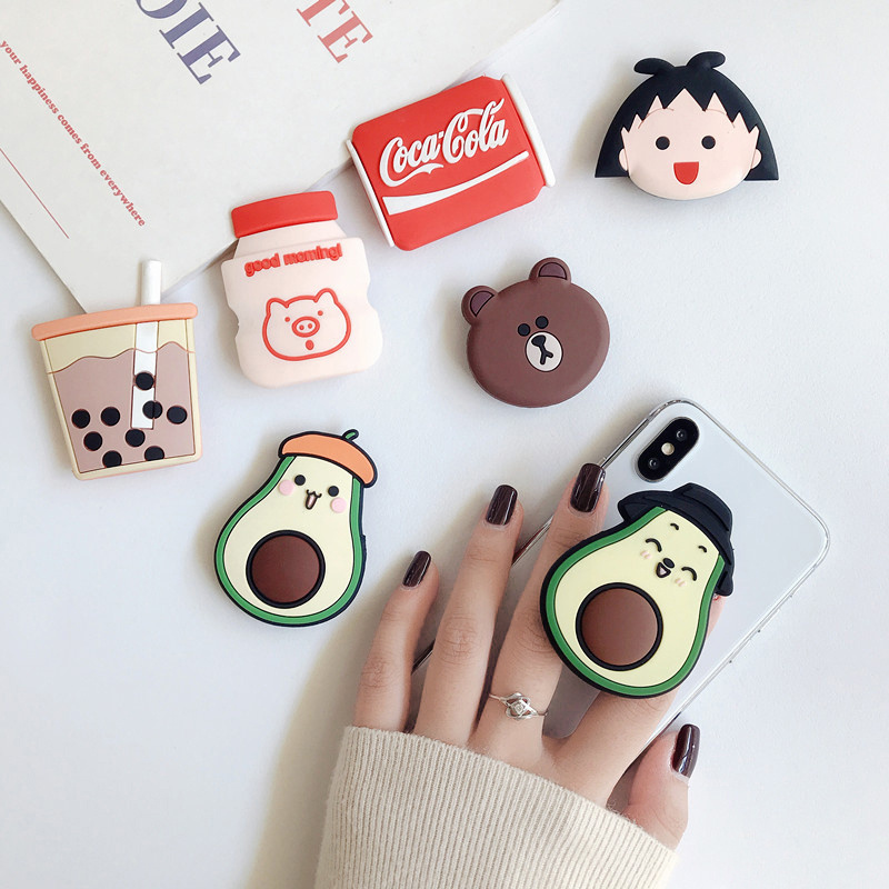 Cartoon Cute Cell Phone Air Socket Holder