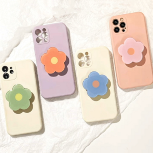 Factory  Promotion Gifts Acrylic Cell Phone Grip Mobile Phone Holder Custom Your Logo Cute Cartoon Phone grip Socket