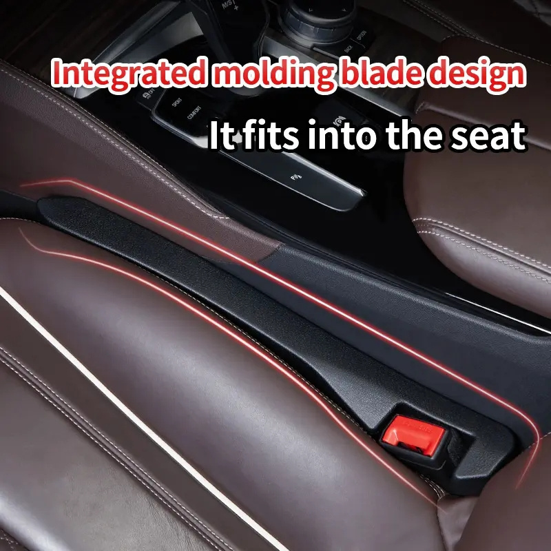 New Between Seat and Console Crevice Crack Plug Seat Gap Filler Universal Leather Seat Gap Filler