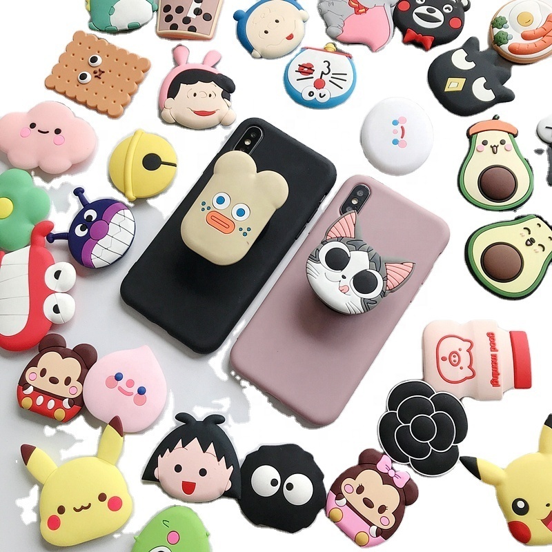 Cartoon Cute Cell Phone Air Socket Holder