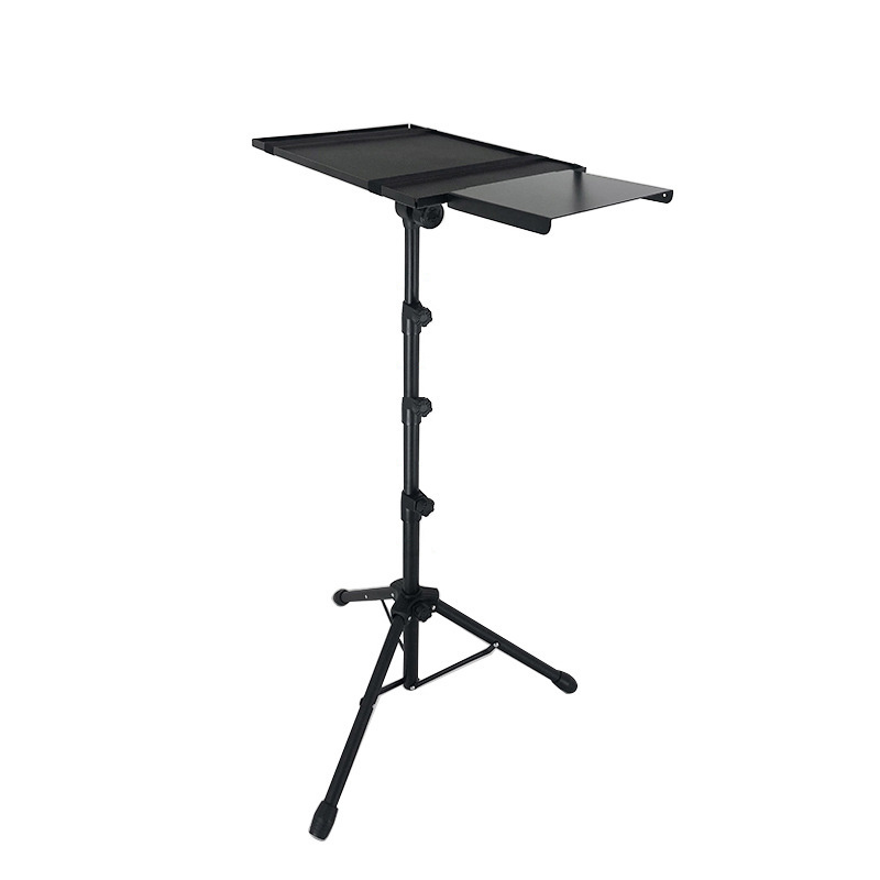 Height Adjustable Holder Mount Tripod Computer Stand Projector Laptop Stand Mobile Phone Black Foldable Portable Flexible Tripod