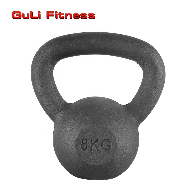 Free Weight Powder Coated Matting Cast Iron Solid Kettlebell Dumbbell Weights Strength Training Kettlebells for Weightlifting