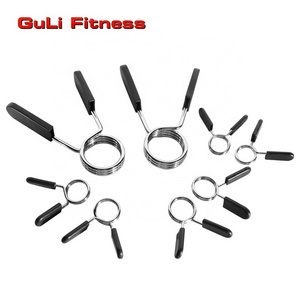 1/2 Inch Spring Barbell Locking Collars With  Plastic Handle Weight Bar Plate Locks Collar Clips 25/28/30/50mm OB Barbell Clamps