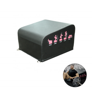 Factory Custom Logo PVC Gym Glute Box Hip Thrust Fitness Training Plyometric Jump Box Foam Soft Plyo Box