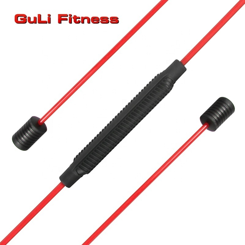 Guli Fit Total Body Exercise Bar Vibrating Swing Flex Stick With Rubber Elastic Fitness Bar Fiberglass Aerobic Flexi Wing Bar