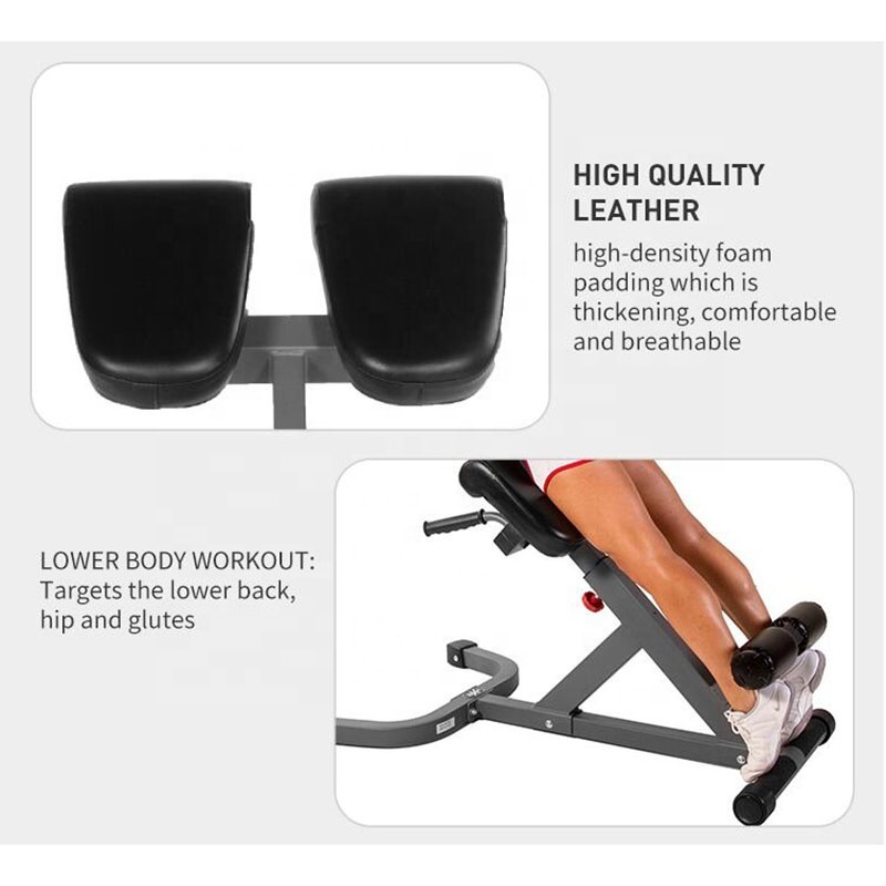 Fitness Equipment 45 Degree Roman Chair Back Hyper Extension For Strength Training Adjustable Hyperextension Ab Bench