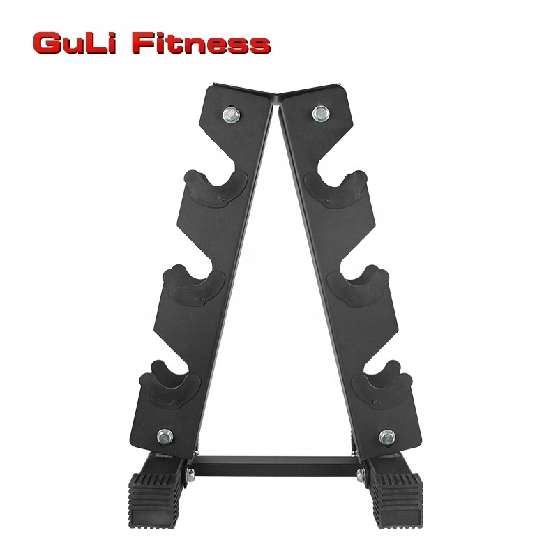 Guli Fitness Hex Dumbbell Set Metal Gym Equipment Storage Tree Dumbbell Rack 3 Pairs Powder Coating Vertical Dumbbell Stand