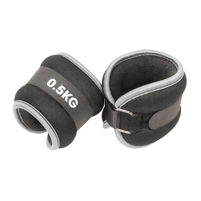 Custom Logo Ankle Weights Iron Sand Weight Cuffs Fitness 0.5KG 1KG 1.5KG 5KG Adjustable Neoprene Ankle and Wrist Weights