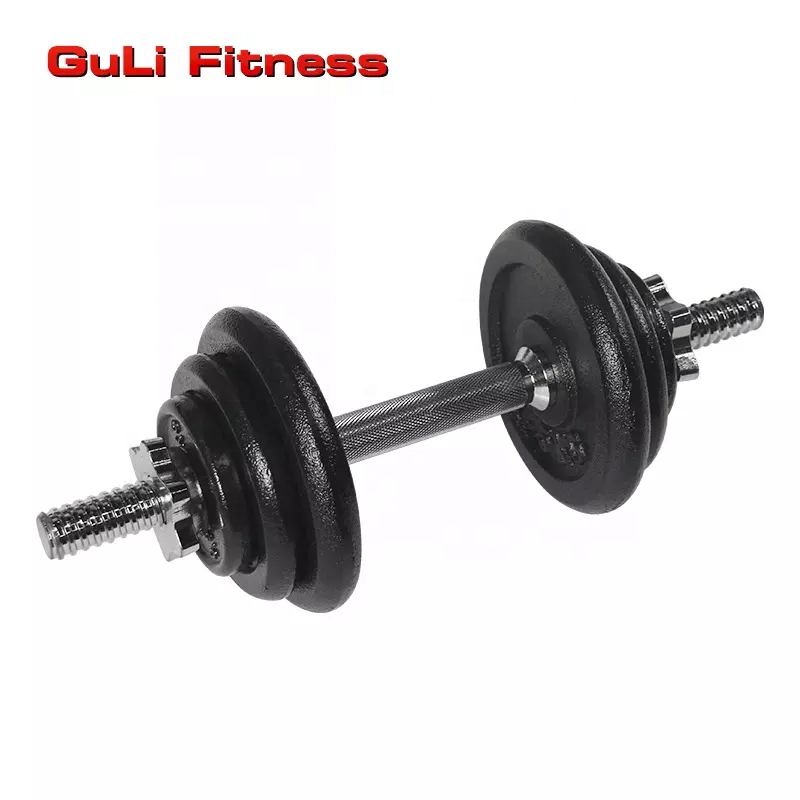 Factory Custom Logo Dumbbell Set 10 KG 15KG Professional Dumbbell Sets Barbell Kit Lbs Cast Iron Dumbbell Sets