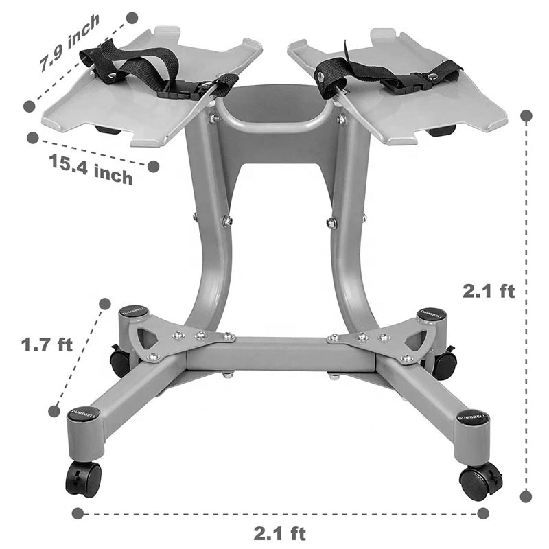 Wholesale Standard Metal Dumbbell Holder Weight Rack Stand Weight for Home Adjustable Dumbbells Rack Stand Storage