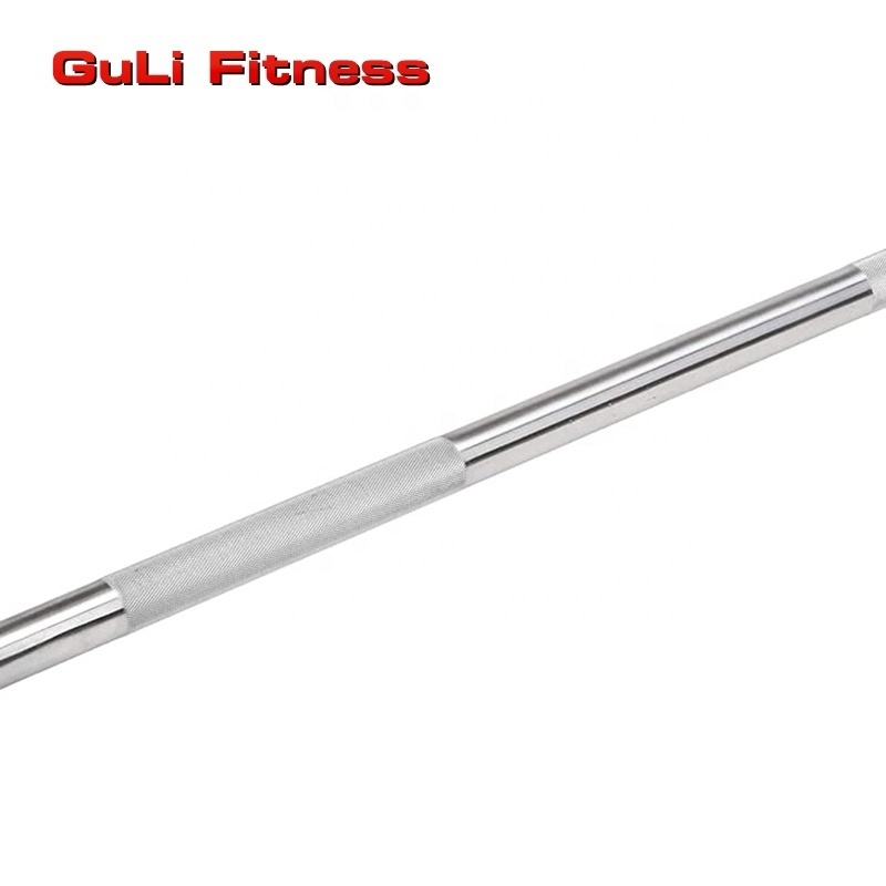 Guli Fitness Wholesale Fitness Equipment Weight Fixed Straight Rubber Coated Barbell Set With Chromed Handle Free Weight