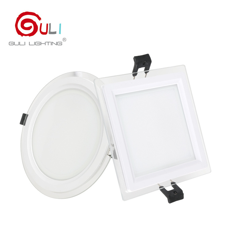 Wholesale Indoor Lighting Square Round Ultra Slim Thin Recessed Led Ceiling Panel Lights