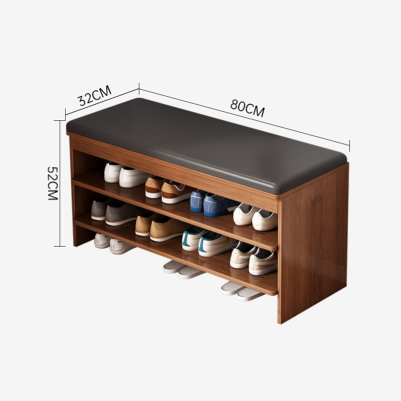 Size can be customized wooden shoe racks for home shoe rack bench storage luxury shoe cabinet