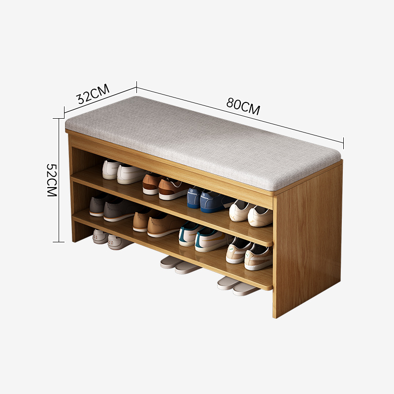 Size can be customized wooden shoe racks for home shoe rack bench storage luxury shoe cabinet