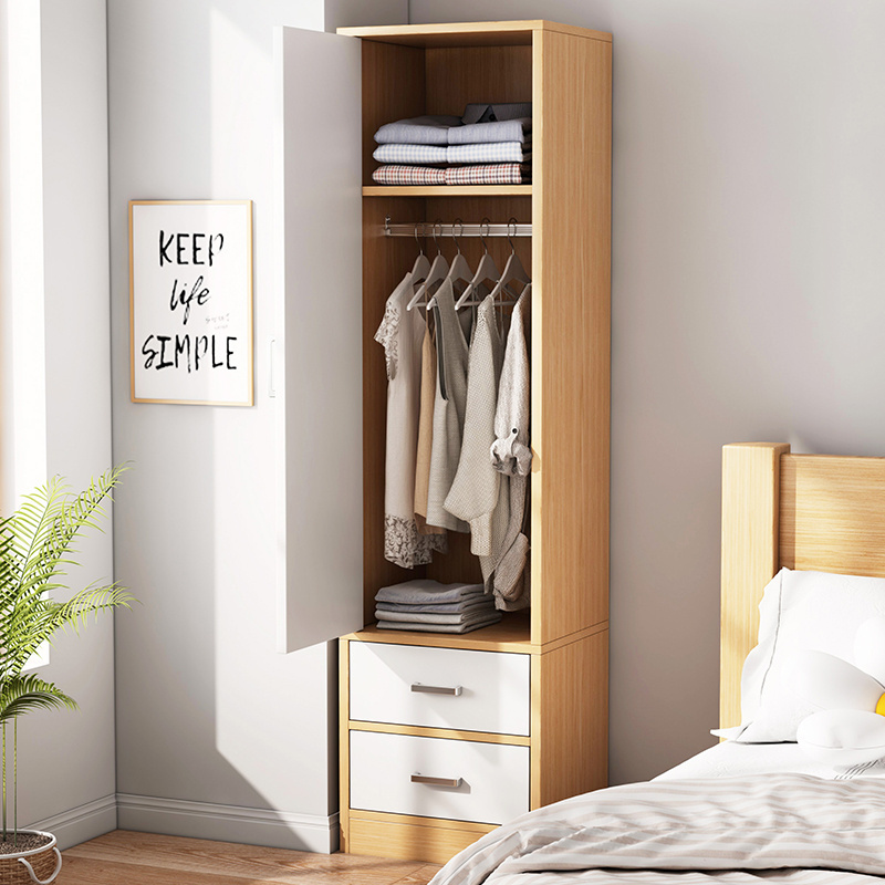 Freestanding Simple Modern save space small room use Single door wardrobe