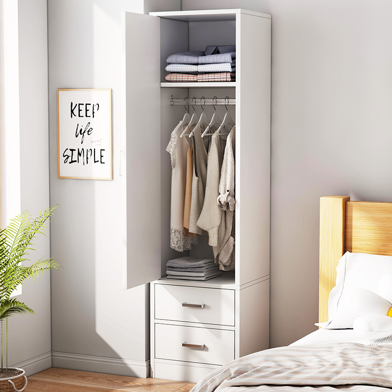 Freestanding Simple Modern save space small room use Single door wardrobe